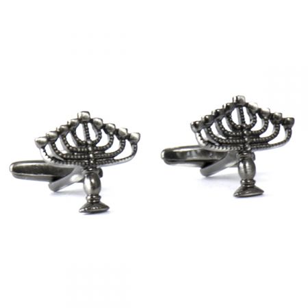 Hanukah Menorah Candle Holder Cufflinks