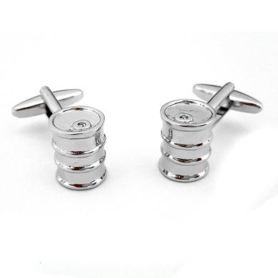 3D Oil Drum Cufflinks