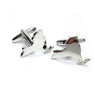 New York State Outline Map Cufflinks