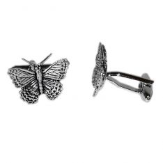 English Made Pewter Butterfly Cufflinks