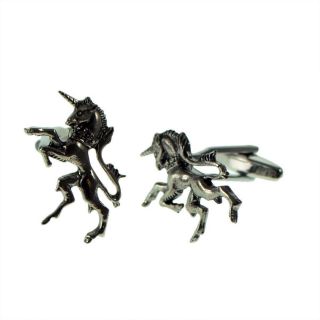 Unicorn Pewter Cufflinks