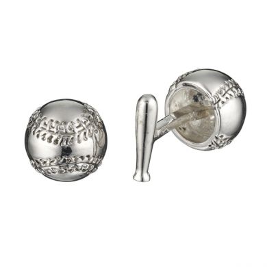 Baseball and Bat Cuff Links Baseball and Bat Cuff Links