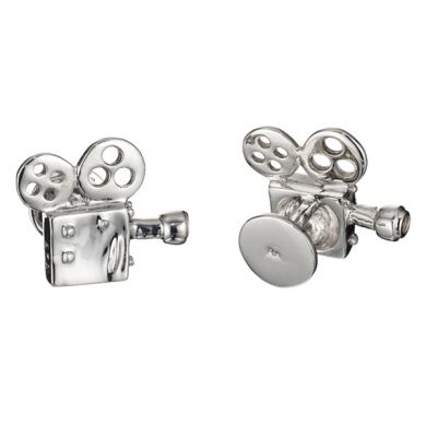 Sterling Movie Projector Cufflinks