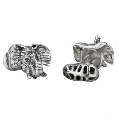 Sterling Elephant Head Cufflinks