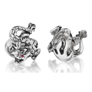 Dragon and Flame Cuff Links