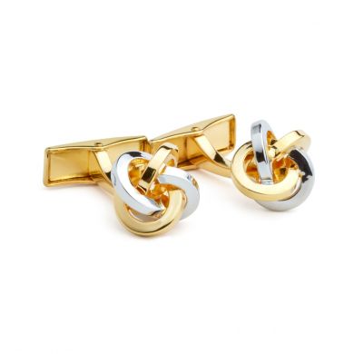 Two-Tone Knot Cufflinks