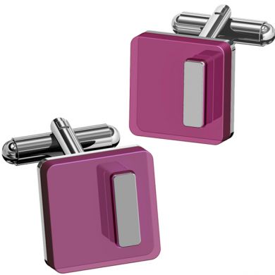 Purple Lunel Acrylic Cufflinks