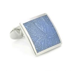 Blue Paisley Cufflinks