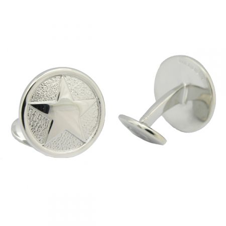 Sterling 925 Solid Silver Button Cufflink
