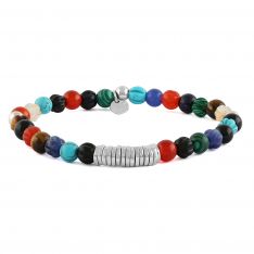 Multi Color Bohemian Bead Bracelet