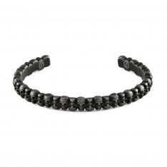 Gunmetal Adjustable Skull Bracelet