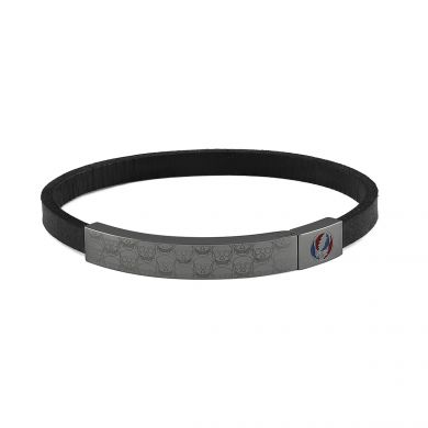Deadhead Gothic Skull Black Slide Bracelet