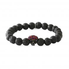 Lava Stone Deadhead Bracelet