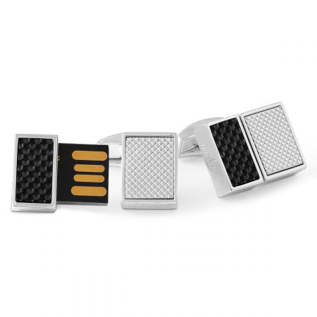 Carbon Fiber Slim USB Cuffinks