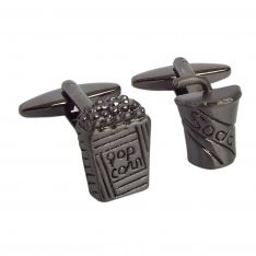 Movie Popcorn and Soda Cufflinks