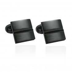 Sleek Square Gunmetal Cufflinks