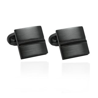 Sleek Square Gunmetal Cufflinks