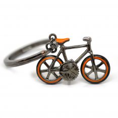Orange Bicycle Keychain