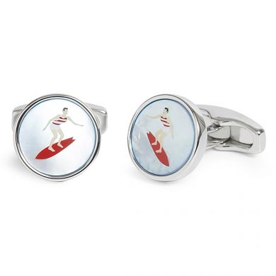 Ocean Surfer Dude Cufflinks