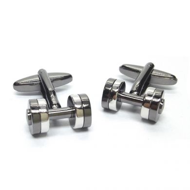 Gym Dumbbell Weight Lifter Cufflinks