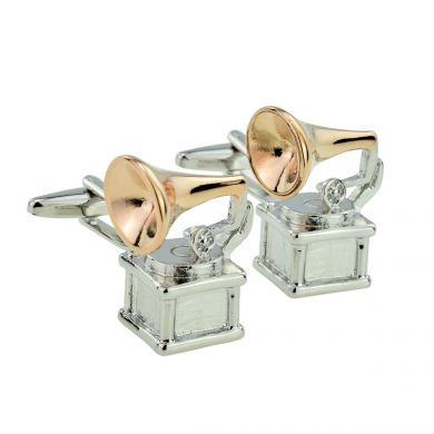 Retro Gramophone Cufflinks
