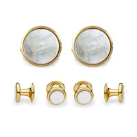 Silver & Mother of Pearl Stud Set